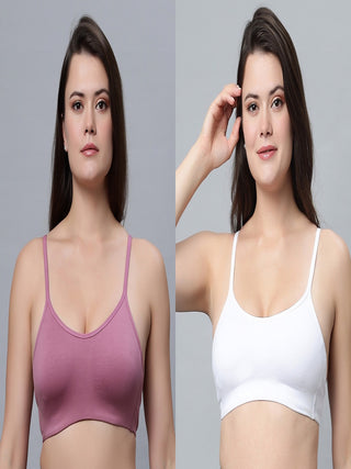 ALPLSP-05 Non-Padded Full Coverage Sports bra (Pack of 2) Incare