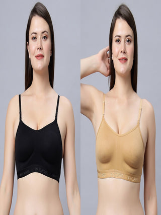 Full Coverage  Non-Padded Sports bra (Pack of 2) Incare