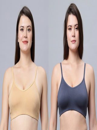 ALPLSP-05 Non-Padded Full Coverage Sports bra (Pack of 2) Incare