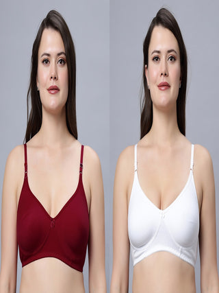 Soha Non-Padded Full Coverage T-Shirt Bra (Pack of 2) Incare