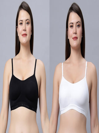 Full Coverage Non-Padded Sports bra (Pack of 2) Incare