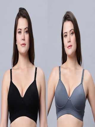 Medium coverage Padded Bra Cottonblend (pack of 2)