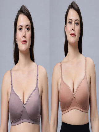 Lightly Padded Bra: ICPD-10 Full Coverage for Ultimate Comfort