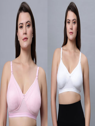 Full Coverage Padded Nursing Bra (Pack of 2) Incare