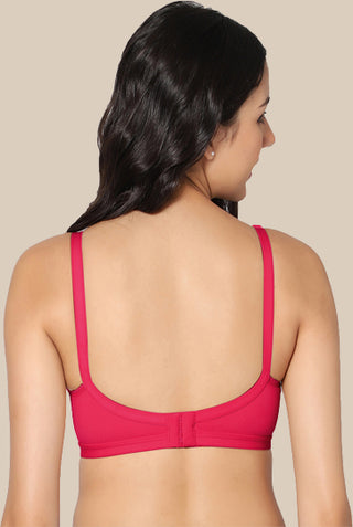 Full coverage Non Padded Bra Magenta Skin color (Pack of 2)