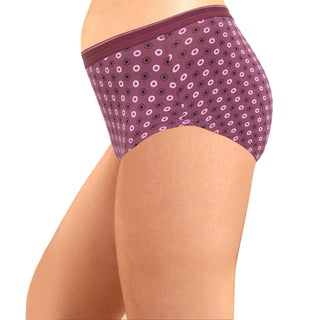 ICOE-021 Hipster Panties Full Coverage with Outer Elastic - (Pack of 3)
