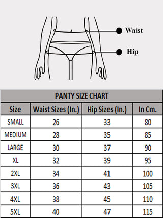 ICIB-001 Belly Control Hipster Panty with Inner Elastic (Pack of 3)